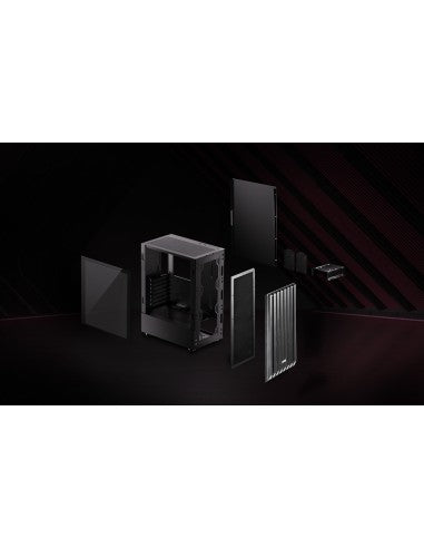 ADATA XPG CASE MID.T VALOR STORM BLACK TG no ventole