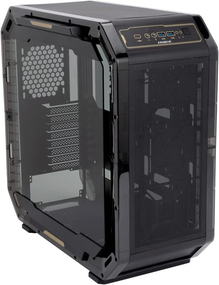 In Win AIRFORCE Middle Tower Vetro Temperato No-Power mini ITX/microATX/ATX Nero