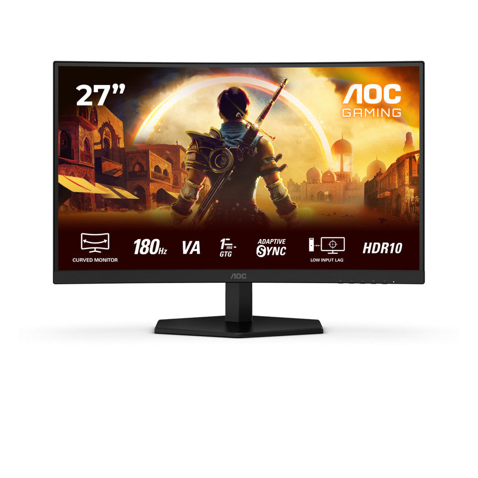 AOC C27G42E Monitor Curvo 27" Fast VA 180Hz Full HD 1ms Multimediale 2*HDMI/DisplayPort