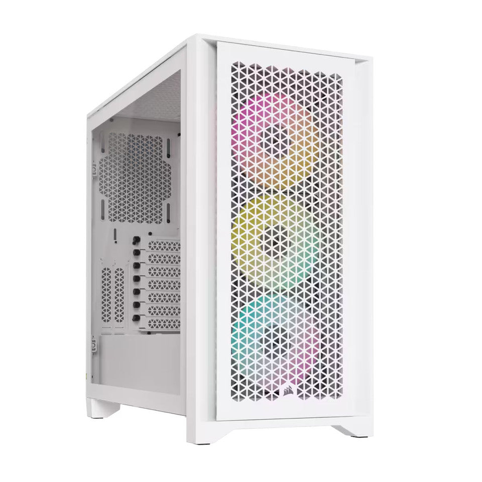 Corsair iCUE 4000D RGB, Mid Tower Vetro Temperato No-Power minITX/mATX/ATX/E-ATX