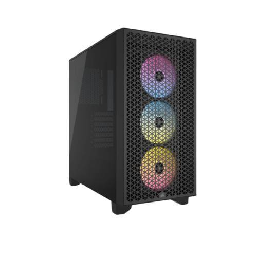 Corsair 3000D RGB AirFlow Mid Tower Vetro Temperato No-Power minITX/mATX/ATX Nero