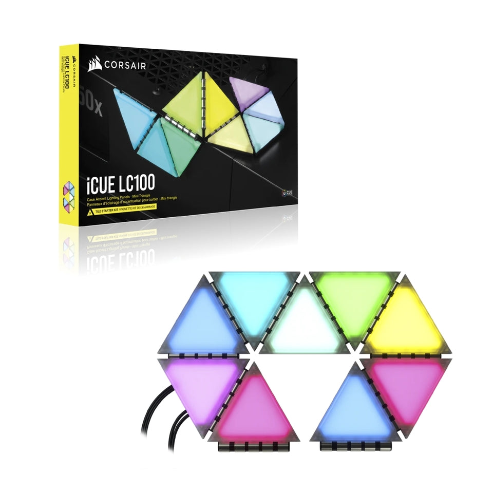 Corsair iCUE LC100 Luci Smart triangolari per Case - Starter Pack