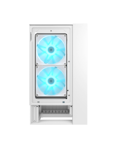 COUGAR CASE MID TOWER OMNY X WHITE 2*TG 4*FAN ARGB + HUB (supp GPU VERTICAL - 4 ARGB FUN: 2*160mm ARGB PWM + 2*REVERSED 160mm ARGB PWM