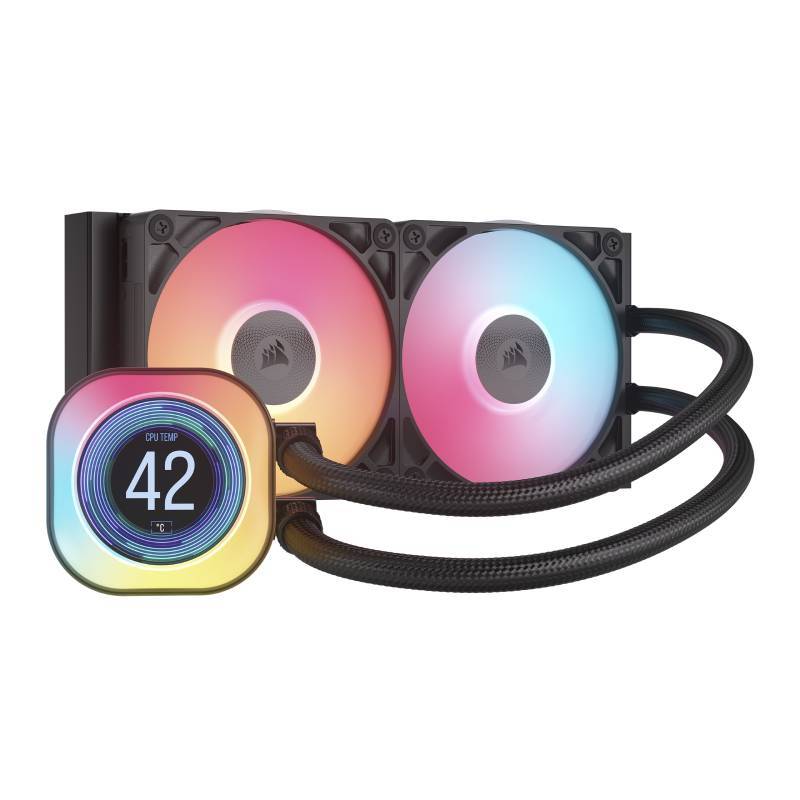 Corsair iCUE Link Titan 240 RX RGB LCD CPU Liquid Cooler Intel 1851/1700 AMD AM5/AM4