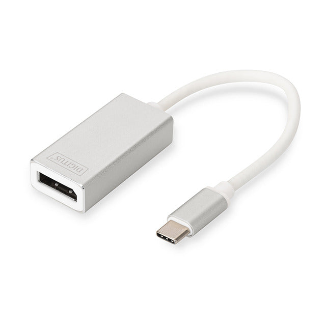 Digitus Adattatore Video Type-C 3.0 To Dysplay Port 4K Grigio/Bianco