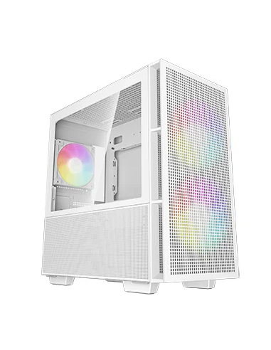 DEEPCOOL CASE MICRO ATX CH360 WHITE 2*140+1*120mm ARGB FAN