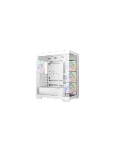 DEEPCOOL CASE MID TOWER CG580 4F WH V2 WHITE  2TG 4x120 PWM+ARGB FAN - CG580 4F V2 � un pittoresco case a camera singola realizzato per esporre con eleganza i componenti utilizzati pi� comunemente. Dotato di 4 ventole ARGB, supporto per radiatori da 36...