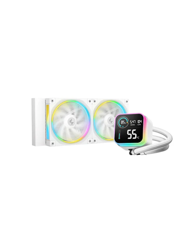 DEEPCOOL RAFF. LIQUIDO LQ240 ARGB BIANCO DISPLAY