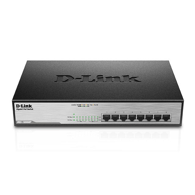 D-Link DGS-1008MP Desktop Switch Gigabit Ethernet 10/100/1000 8 porte PoE