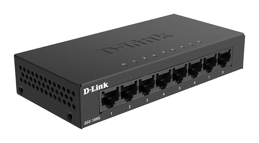 D-Link DGS-108GL Switch Gigabit Ethernet 8 porte