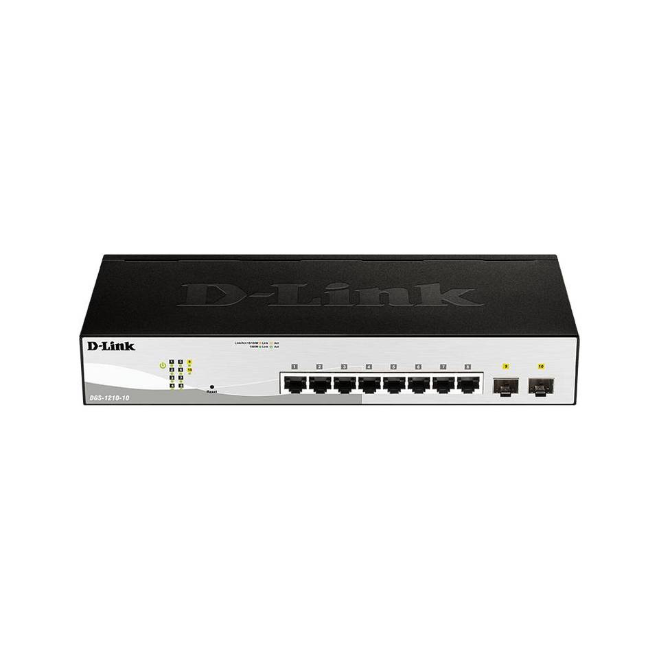 D-Link DGS-1210-10 Switch Smart Managed Gigabit PoE 8 porte