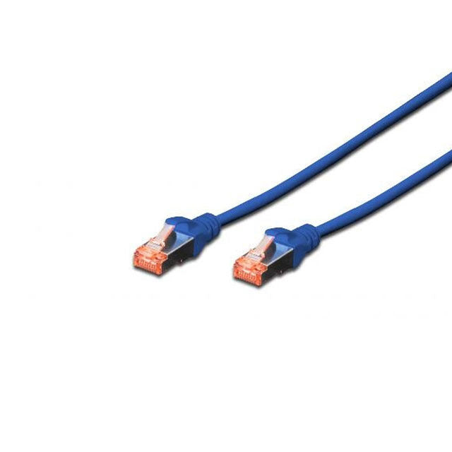 Digitus cavo di rete SFTP cat 6 doppia schermatura 50cm Blu