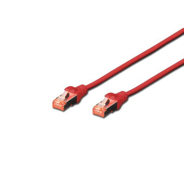 Digitus cavo di rete SFTP cat 6 doppia schermatura 50cm Rosso