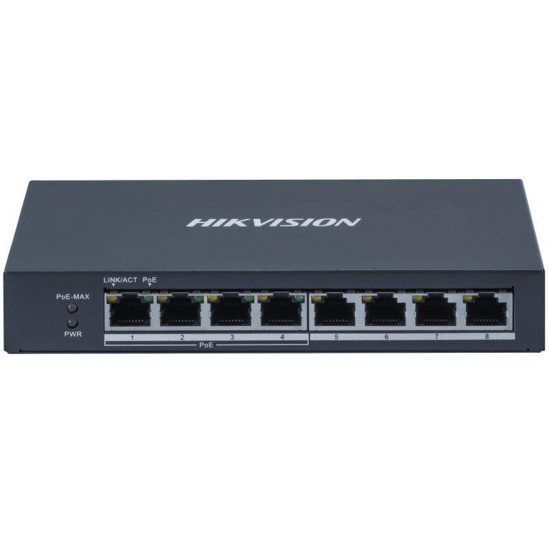 Hikvision DS-3E0508P-O Switch Gigabit Ethernet (10/100/1000) Full duplex 8 Porte 4 POE
