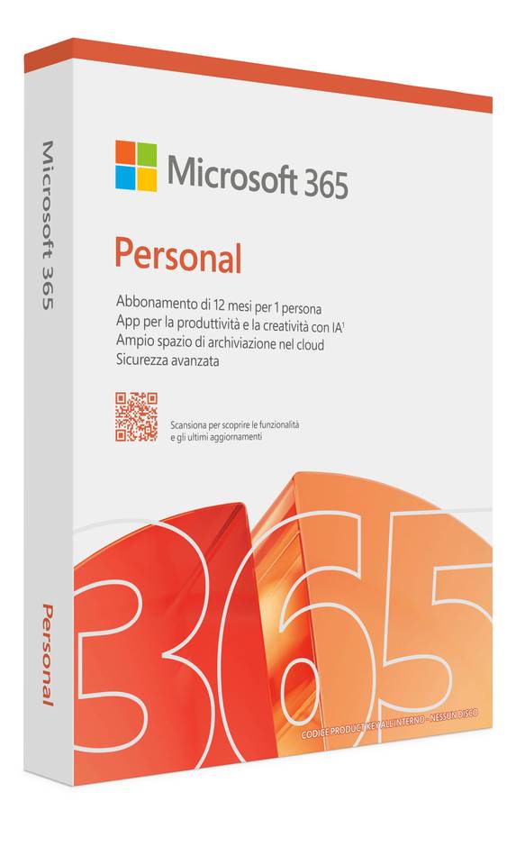 Microsoft Office 365 Personal Abbonamento 1 Utente 1 Anno Italiano BOX