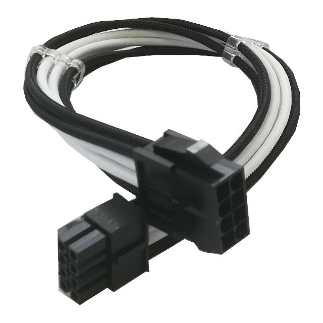 Barrow Extension Cable PSU 4+4pin CPU 30cm Nero/Bianco