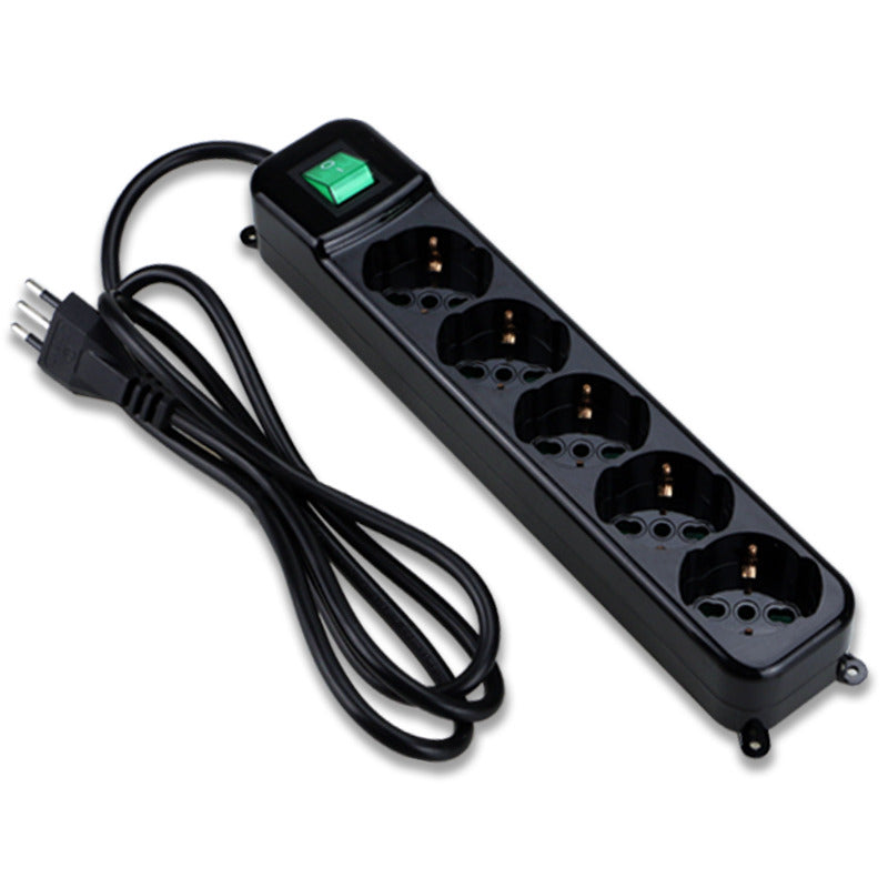 Tecnoware FMP5IIG Multipresa 5 Uscite Schuko italiane 10/16 A - Nero