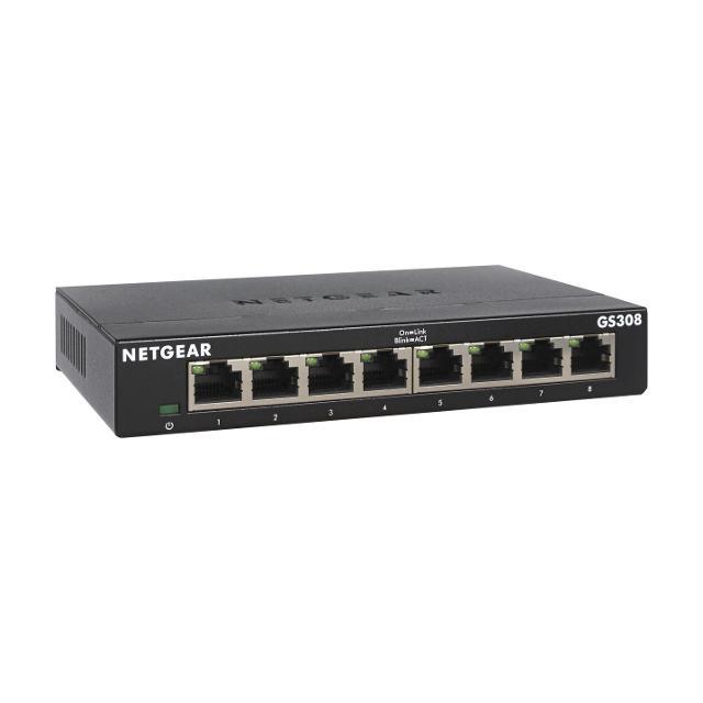 Netgear GS308-300PES Switch Unmanaged Gigabit Ethernet 8*porte 16Gbps