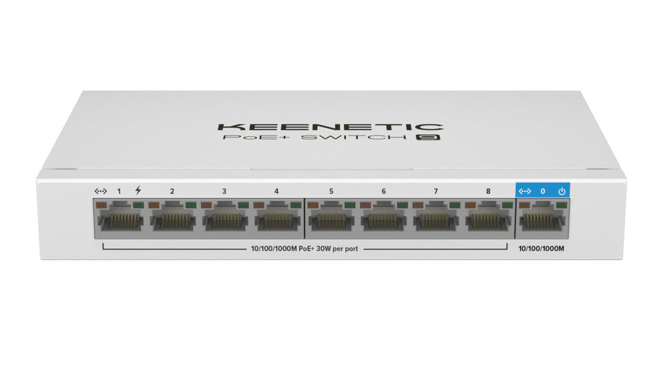Keenetic PoE+ Switch 9 Switch Unmanaged Gigabit Ethernet 9 Porte PoE