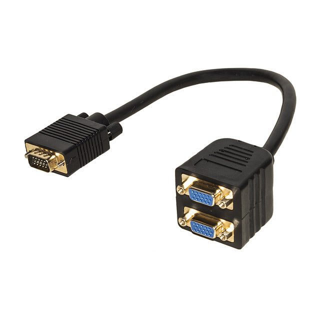 Digitus Cavo Video Split VGA Maschio to 2*VGA Femmina Nero