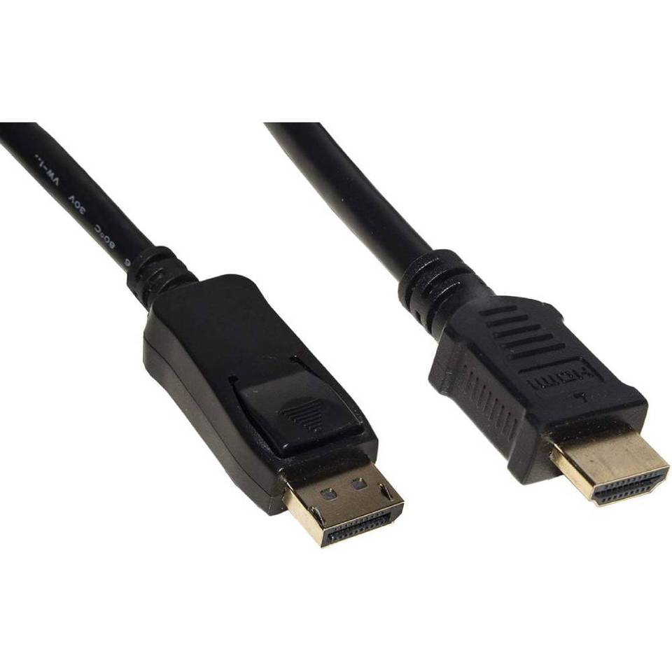 Digitus Cavo Video DisplayPort HDMI M/M 1.2-1.4 4K 1m Nero