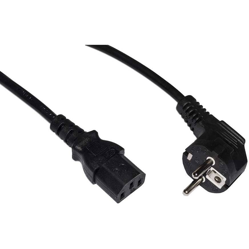 Digitus Cavo alimentazione spina Schuko 90 gradi/IEC 1.8m