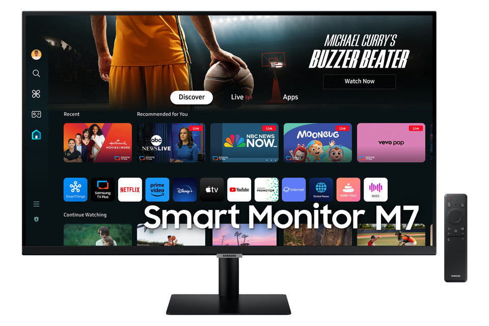 Samsung Smart Monitor M7 M70D 32" VA 60Hz 4K 4ms Multimediale SmartThings Hub USB 2*HDMI