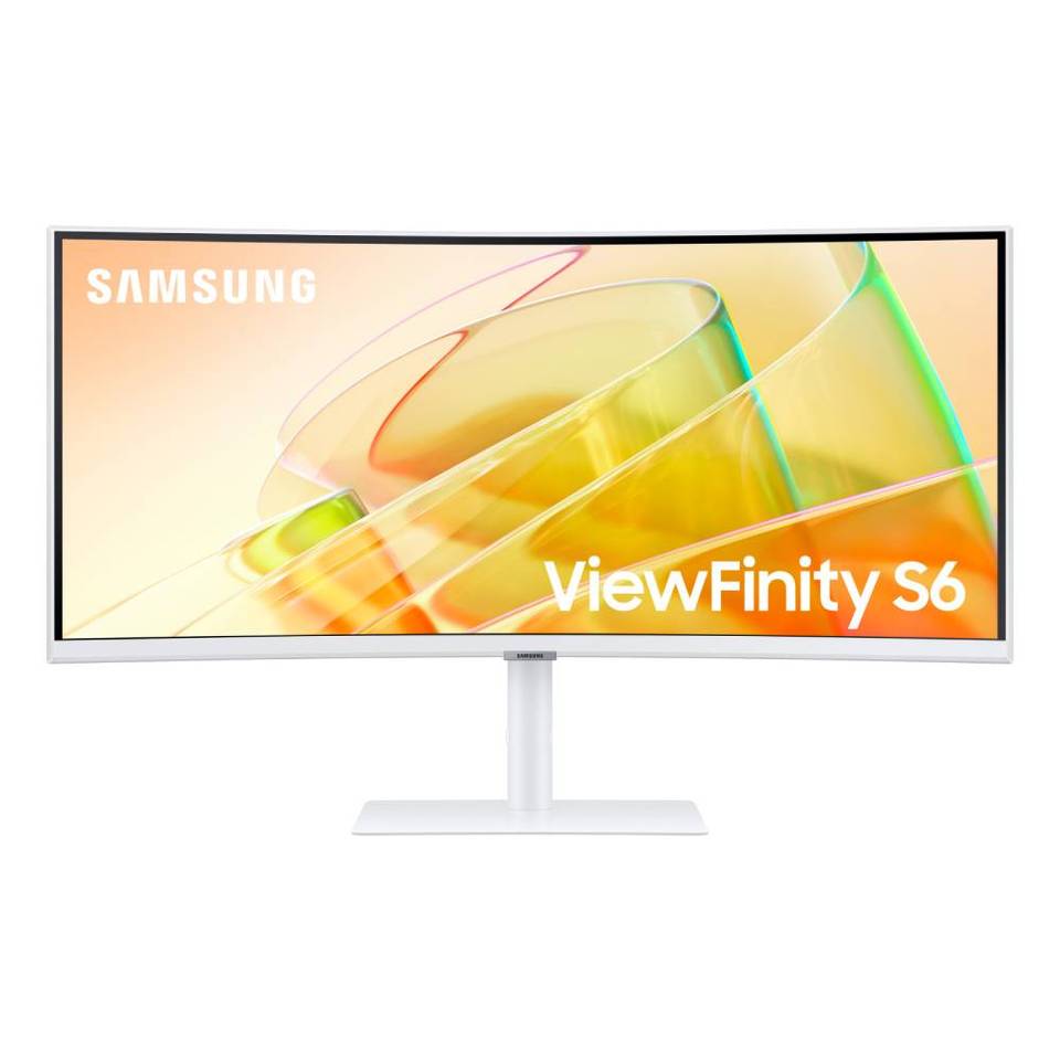 Samsung ViewFinity S6 Monitor Curvo 34" VA 100Hz UWQHD 5ms Multimediale Hub USB HDMI/DisplayPort