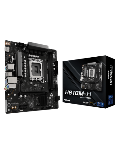 MB ASROCK H810M-H MATX S1851 - Progettata per offrire prestazioni affidabili con funzionalit� versatili, perfetta per le attivit� quotidiane.