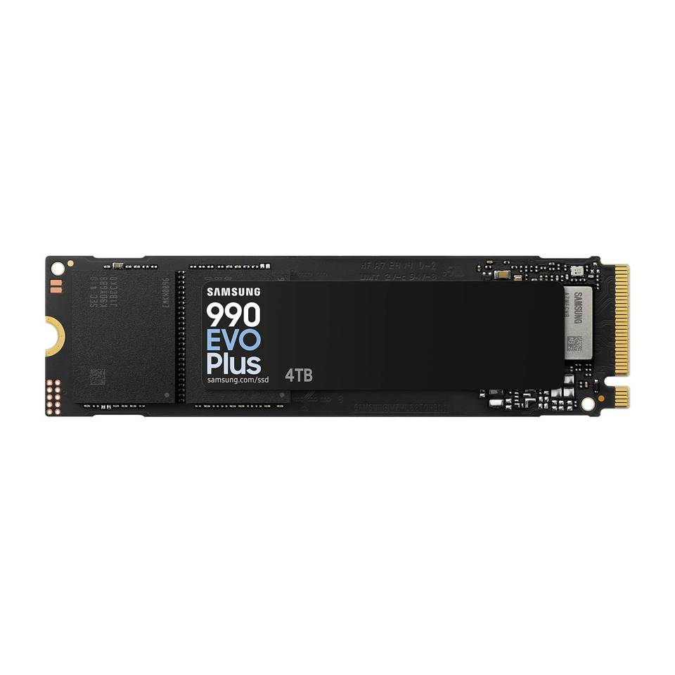 Samsung 990 EVO Plus SSD 4TB M.2 NVMe 7,250/6,300MB/s PCi Ex 4.0/5.0