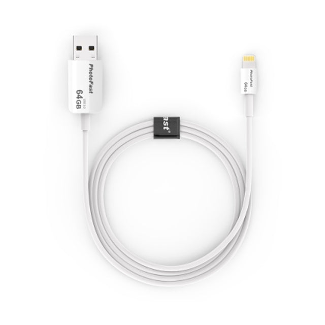 Photofast PBCU364GB Apple Cable Memory Flash OTG USB 3.0/Lightning 64GB 1m - Bianco