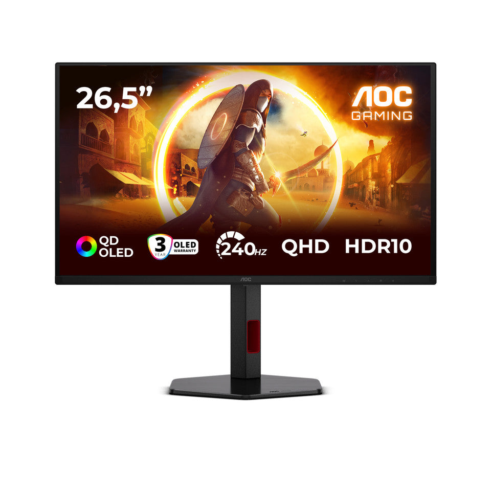 AOC Q27G4ZDR Monitor 26.5" QD-OLED 240Hz QHD 0,03ms Pivot Hub USB 2*HDMI/DisplayPort