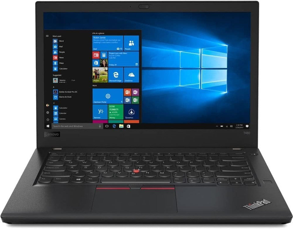 Lenovo T480 Intel Core i7-8650U 16GB Intel UHD Graphics 480GB 14" Full HD Windows 11 Pro MAR - Refurbished Grade A