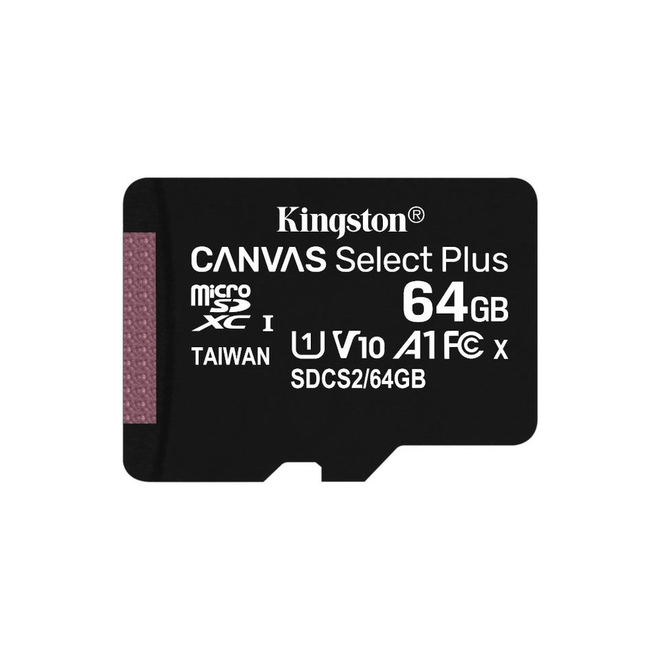 Kingston Canvas Select Plus 64GB MicroSDXC Classe 10 UHS-I 100/85 MB/s