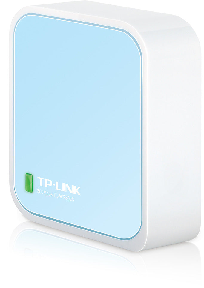 TP-Link TL-WR802N Nano Router Wireless 300Mbps Banda singola Bianco e Azzurro