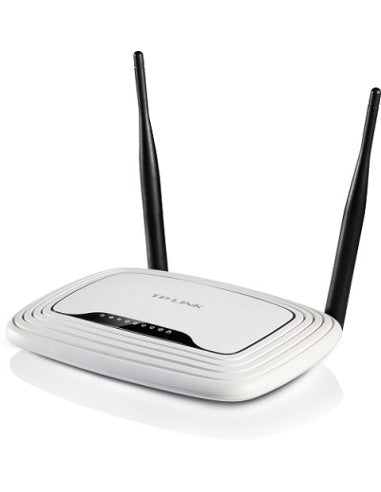 TP-LINK WIRELESS N ROUTER +4P SWITCH - 300Mbps wireless N router  Atheros  2T2R  2.4GHz  802.11n/g/b  con 4 porte switch  2 antenne