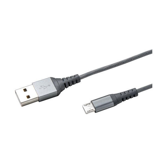 Celly Nylon Cavo USB2.0 to MicroUSB 1m Silver