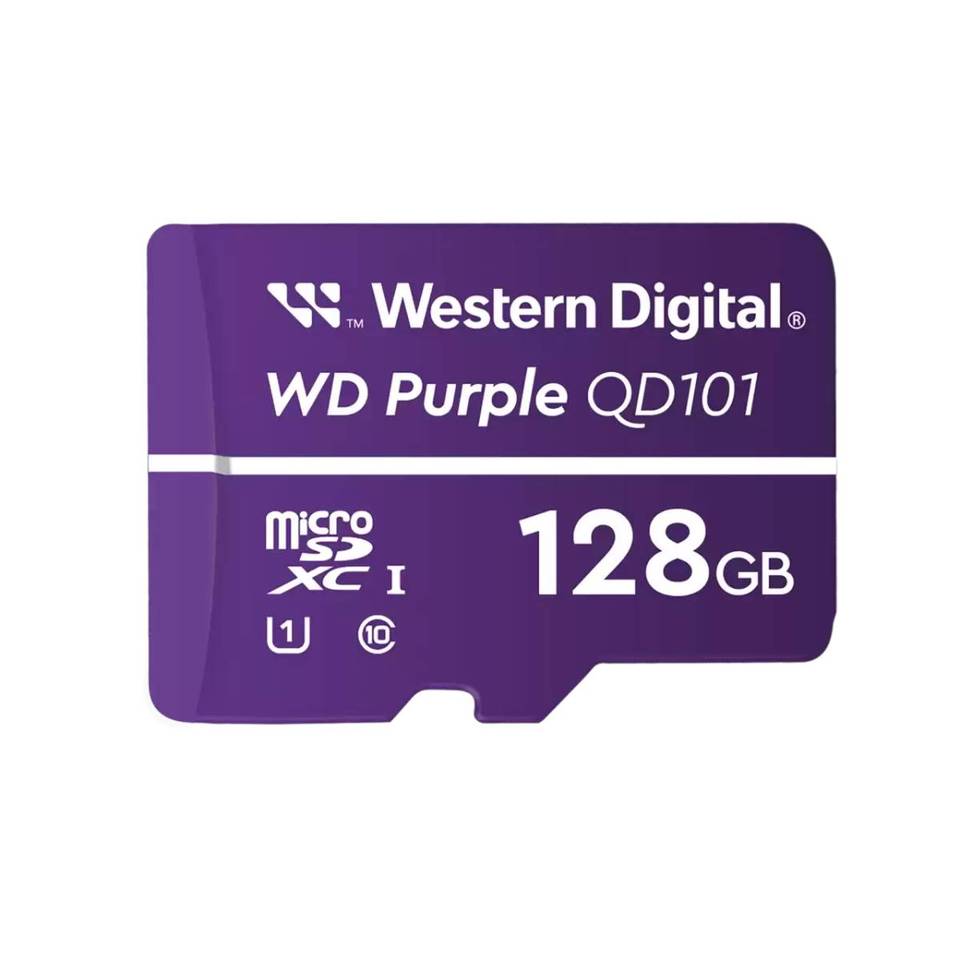 Western Digital Scheda microSDXC WD Purple QD101 da 128GB