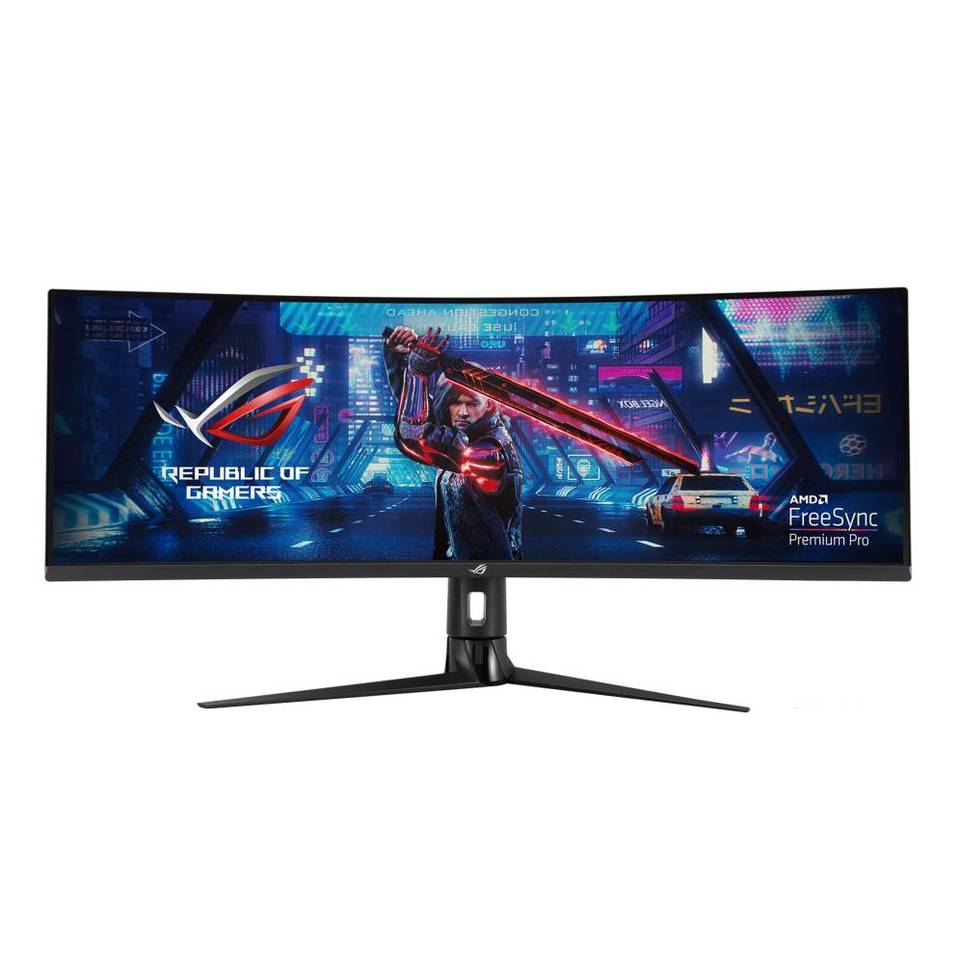 Asus ROG Strix XG49VQ Monitor 49" Curvo 144Hz VA UWHDR 4ms FreeSync Multimediale USB 2*HDMI/DP Nero