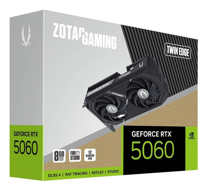 Zotac GeForce RTX 5060 Twin Edge 8GB GDDR7 DLSS4 1*HDMI/3*DisplayPort PCi Ex 5.0 16x