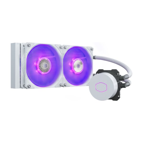 Dissipatore a liquido MasterLiquid ML240L V2 RGB- con ventole Sickleflow da 120- WHITE Edition