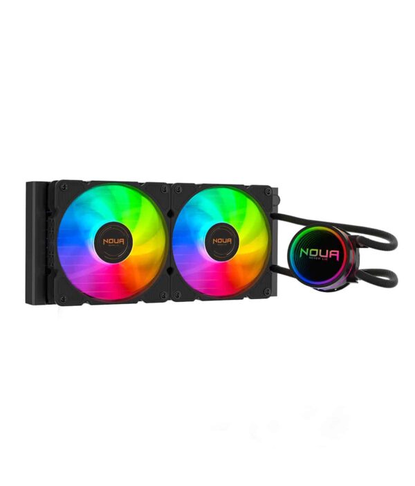 NOUA DISSIPATORE A LIQUIDO BORIS 240 ARGB TDP 270W CPU INTEL 1200 AMD AM4, 2 FAN 120MM PWM ARGB