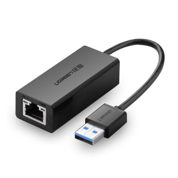 UGREEN Adattatore Ethernet USB 3.0- Gigabit (Black)