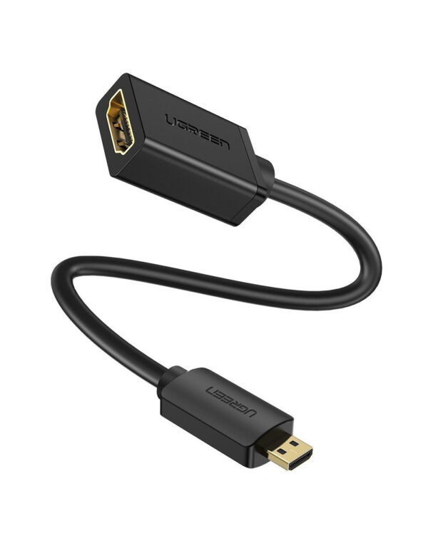 UGREEN Adattatore Micro HDMI maschio a HDMI femmina 22cm(Black)