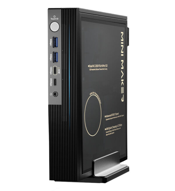 itek Mini PC Barebone - 1.4L- B760- 2xDDR5- 2xM.2- 2.5"- WiFi- BT- 2xType-C- 2xUSB3- 2xUSB2- HDMI- 2xDP- 2.5Gb Eth.- Finger Rec