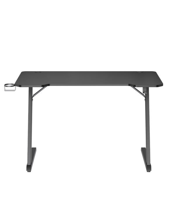 NOUA SCRIVANIA GAMING, TELAIO Z CON PORTABICCHIERI E GANCIO PER CUFFIE 1200X600X750 MM
