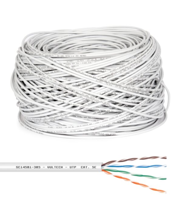 VULTECH MATASSA LAN 305MT CAT 5E UTP, LSZH 24AWG CU CPR PASS ECA