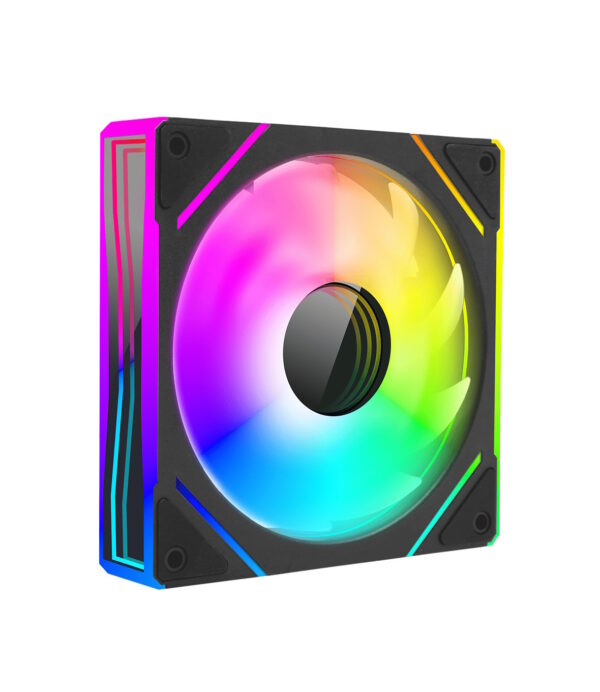 NUWO VENTOLA SORA 120MM, 1FAN, 1800RPM 3X HALO MIRROR ANTIVIBRATION