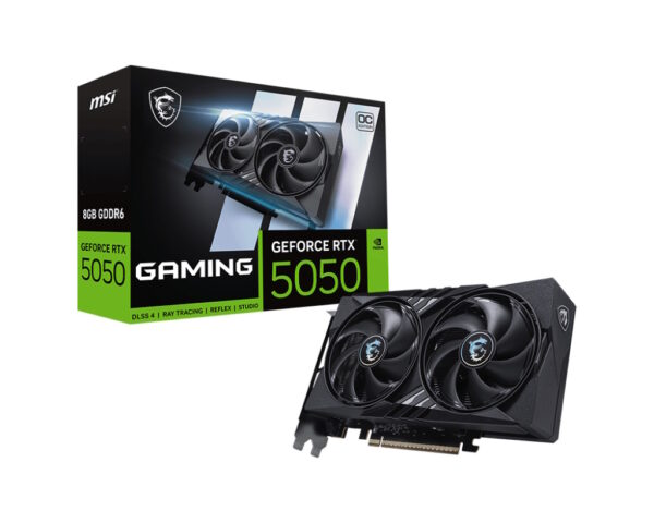MSI VGA GE FORCE RTX 5050, RTX 5050 8G GAMING OC, 8GB GDDR6, HDMI/DP*3, ATX, DUAL FAN, OC
