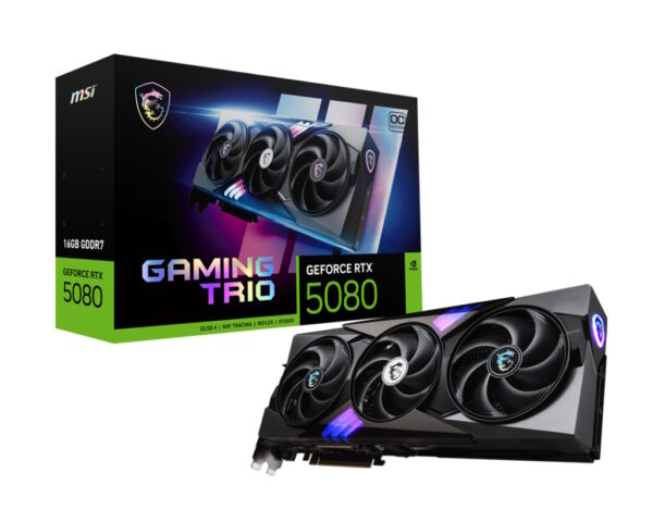 MSI VGA RTX 5080, RTX 5080 16G VANGUARD SOC, 16GB GDDR7, HDMI/DP*3, TRI FROZR, OC